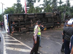 Polisi: Bus Rusak Sebelum ke Puncak tapi Diperintah PO Berangkat