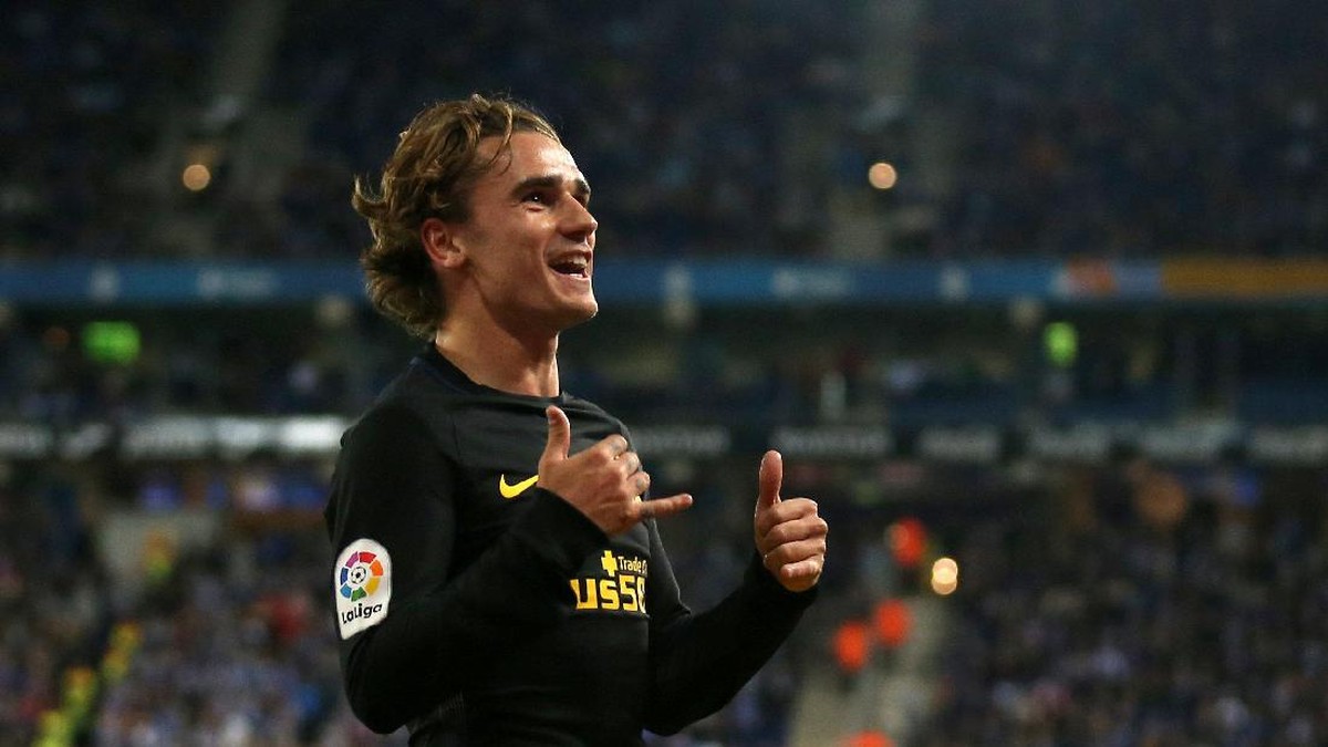 Antoine Griezmann bertahan di Atletico Madrid. Foto: REUTERS/Albert Gea