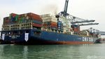Kapal CMA-CGM Otello Berlabuh di Priok