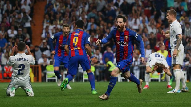 Madrid kalah 2-3 dari Barcelona meski telah unggul lebih dulu.