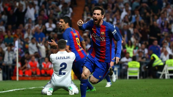 Barca Hajar Madrid 3-2 di Bernabeu