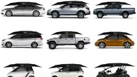 Lanmodo menciptakan payung atau tenda besar yang bisa dipasang di atas mobil yang dinamakan All-in-One Wireless Automatic Car Tent. Pemasangannya pun cukup mudah. Foto: Motor1