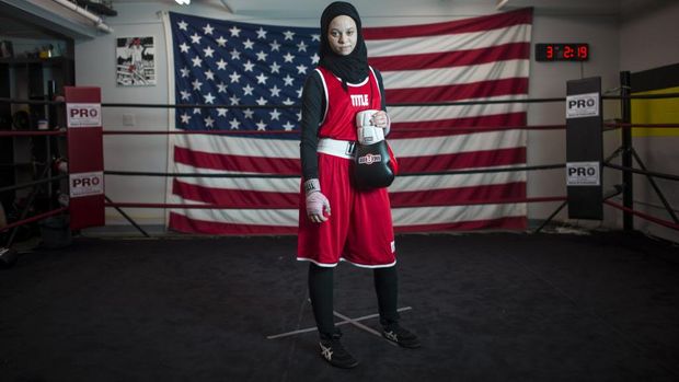 Remaja Ini Jadi Petinju Berhijab Pertama yang Diizinkan Bertanding di AS