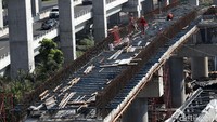 Hingga saat ini pembangunan APMS atau Railink sudah mencapai 75 persen.