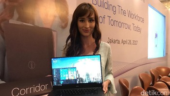 Dell Precision 5520 hadir dalam bentang layar 15 inch. Foto: detikINET/Adi Fida Rahman