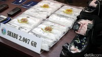 Sabu yang diamankan seberat 2.007 gram.