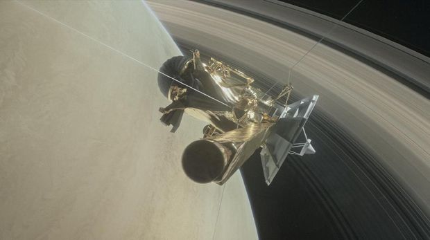 Ilustrasi pesawat luar angkasa Cassini