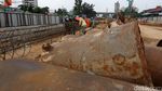 Begini Kesibukan Pekerja Proyek Underpass Mampang-Kuningan