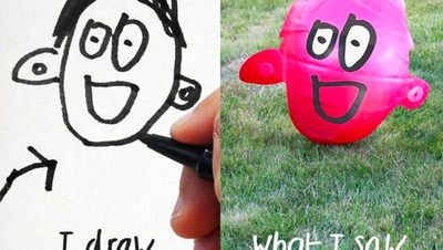Modal Photoshop, Lukisan Lucu Anak Menjadi Nyata