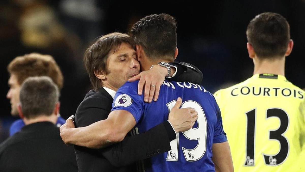 Diego Costa dan Jose Mourinho (John Sibley/Action Images via Reuters)