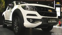 Produsen Amerika, General Motors meluncurkan produk di segmen pikap yaitu Chevrolet Colorado di ajang Indonesia International Motor Show (IIMS) 2017. Foto: Khairul Imam Ghozali
