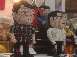 Perabotan Unik di Inacraft 2017, Ada Anyaman Bentuk Ahok-Djarot