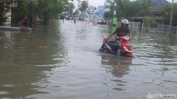 Banjir Rob 50 Cm di Belawan Sumut, Ratusan Rumah Terendam