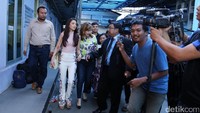 Tsania Marwa usai mengisi acara Rumpi: No Secret di Studio Trans TV, Kapten Tendean, Jakarta Selatan pada Jumat (28/4/2017).