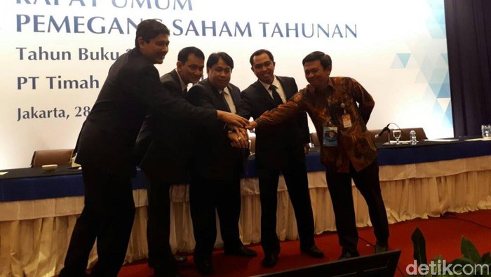 PT Timah Bagi Dividen Rp 75 Miliar ke Pemegang Saham
