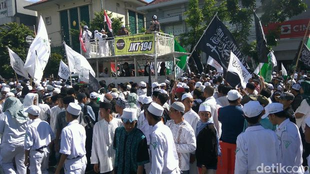 Massa GNPF MUI tiba di PN Jakut.