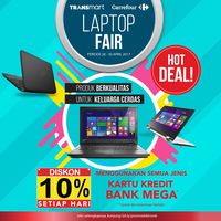 Transmart dan Carrefour Gelar Diskon 10% Laptop dan 5% 