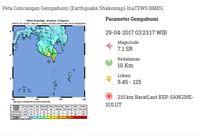 Informasi dari BMKG soal gempa di Kep. Sangihe