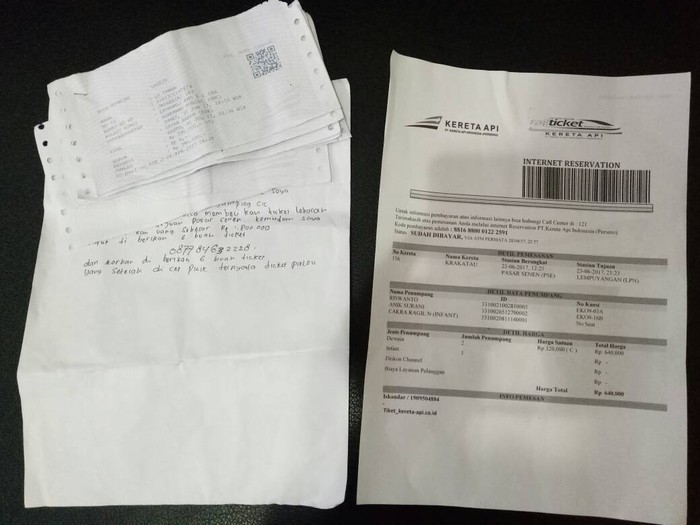 Keamanan Stasiun Gambir Tangkap Pemalsu Tiket Bikinan Sendiri