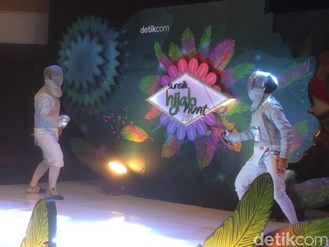 Keren, Hijabers Singkawang Main Anggar di Panggung Audisi Sunsilk Hijab Hunt