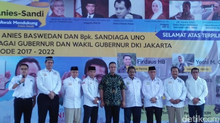 Anies-Sandi Minta Pendukung Tak Berlebihan Rayakan Kemenangan
