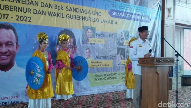 Anies-Sandi Minta Pendukung Tak Berlebihan Rayakan Kemenangan