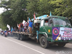 May Day, Buruh di Aceh Sampaikan Tuntutan Sambil Konvoi