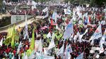 Begini Penampakan Massa Aksi May Day di Patung Kuda
