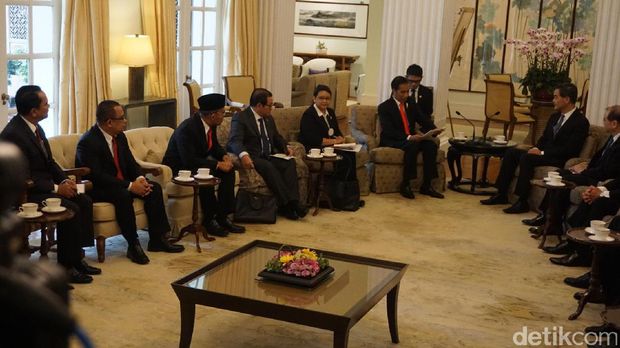 Pertemuan Presiden Jokowi dan Chief Executive Hong Kong Leung Chun-ying / 