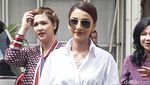 Datangi KPAI, Tsania Marwa Berkacamata Hitam