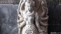 Arca Durga Mahesa Sura Madini ini juga sempat hilang, tetapi sudah kembali dikembalikan lagi ke Museum Radya Pustaka, Solo. Selama proses persidangan hingga pengembalian, bagian hidung arca ini mengalami kerusakan akibat sering dipindahkan dengan tidak hati-hati (Wahyu/detikTravel)