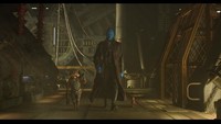 Namun alih-alih menjadi musuh, Yondu justru malah bersekutu dengan Racoon (Bradley Cooper) dan Baby Groot (Vin Diesel) untuk menyelamatkan Star-Lord. (Dok. Walt Disney Studios Motion Pictures)