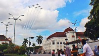 Di Yogyakarta, Tim JAT juga pernah tampil di pusat kota. Warga Yogyakarta terpukau dengan aksi tim JAT. Foto: (Dok. Ardian MK)