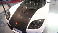 Koenigsegg tipe CCX dipamerkan di Indonesia International Motor Show (IIMS) 2017.