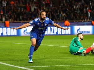 Dua Gol Higuain Menangkan Juventus atas Monaco