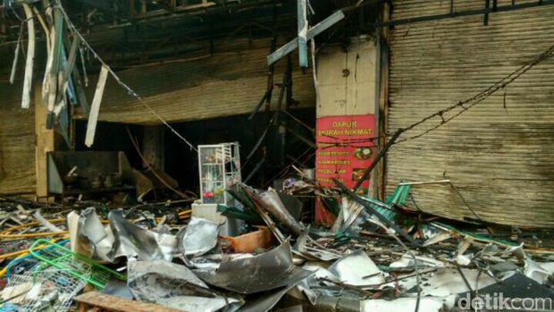 Begini Penampakan Dampak Kebakaran Restoran di Blok M Square 
