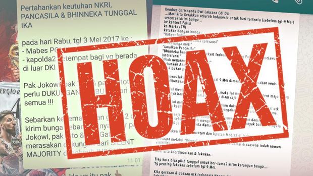 Brodcast Hoax Polisi Minta Karangan Bunga Dikirim ke Mabes Polri