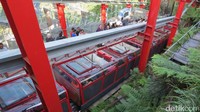 Destinasi Scenic World di Katoomba, Blue Mountains, Australia menawarkan wahana kereta tambang Scenic Railway. Tempat ini jaraknya 2 jam perjalanan dari Sydney (Fitraya/detikTravel)