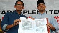 Penetapan dilakukan setelah keduanya memenangkan Pilgub DKI 2017.