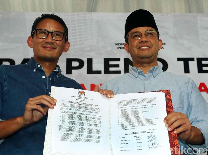 Eks Pimpinan KPK Minta Anies-Sandi dan Keluarganya Jauhi Korupsi
