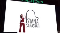 Penyanyi Isyana Sarasvati saat ditemui di sebuah acara di kawasan SCBD, Jakarta Selatan pada Kamis (4/5/2017). 