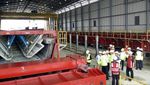 Mengintip Pabrik Beton LRT Adhi Karya di Sentul
