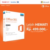 Microsoft Office 365 Personal Subscription menawarkan harga spesial Rp 499 ribu/unit d