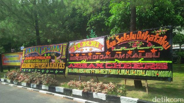 Polda Sumut Juga Dikirimi Karangan Bunga 'Cinta NKRI'