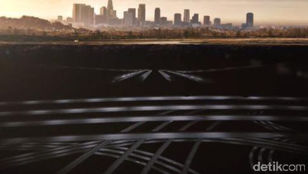 Terowongan bawah tanah dalam visi Elon Musk