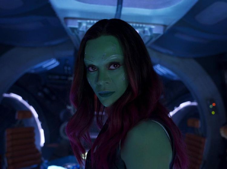 Lenturnya Zoe Saldana yang Jadi Gamora di The Avengers: Infinity War