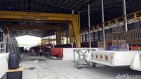 Ditempat ini beton precast untuk LRT Jakarta yang sudah mulai terlihat fisiknya dihasilkan dari tempat ini.