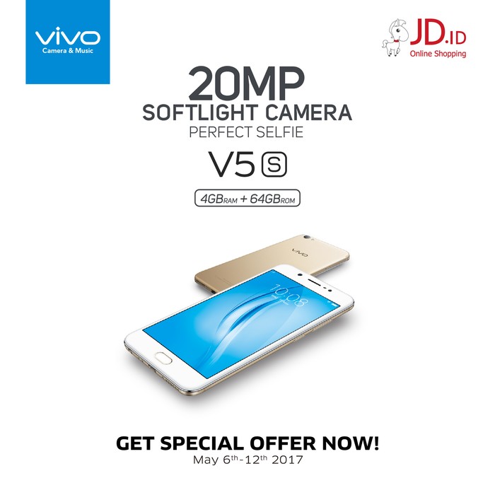 Pre-Order Vivo V5s Digelar Mulai 6 hingga 12 Mei 2017