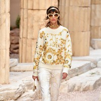 Model walks the runway during Chanel Cruise 2017/2018 Collection at Grand Palais on May 3, 2017 in Paris, France.  (Photo by Pascal Le Segretain/Getty Images)