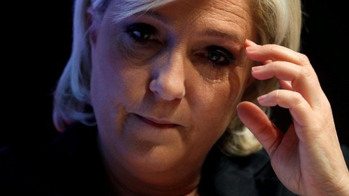 Marine Le Pen, French National Front (FN) candidate for 2017 presidential election, attends a campaign rally in Villepinte, near Paris, France, May 1, 2017. REUTERS/Charles Platiau     TPX IMAGES OF THE DAY